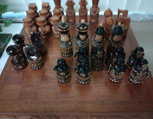 Vintage hand carved wooden - vintage,