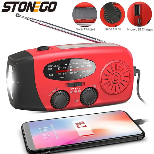 Emergency wind radio hand - up,