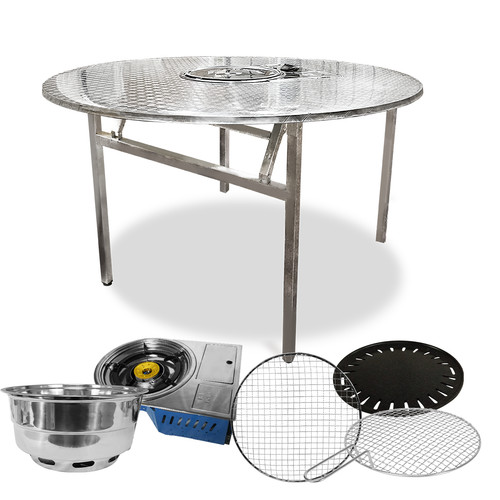 Korean bbq table with gas - korean,