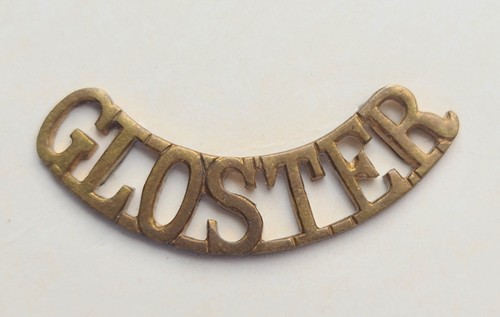 Ww1 gloucester regiment brass - ww1,