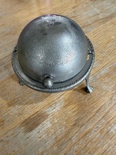 Vintage Metal Butter Dish with