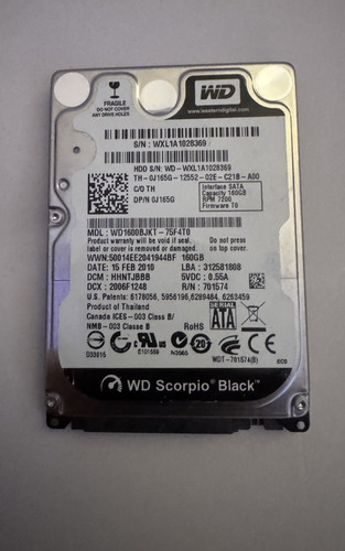Scorpio black 160gb - scorpio,