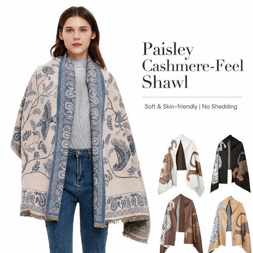 Women paisley shawl scarf - women,