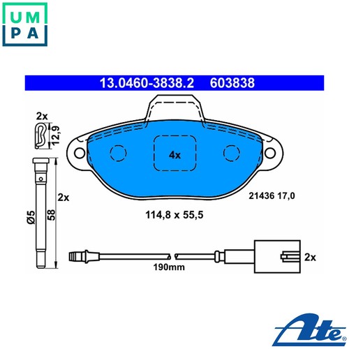 Brake pad set disc - pad,