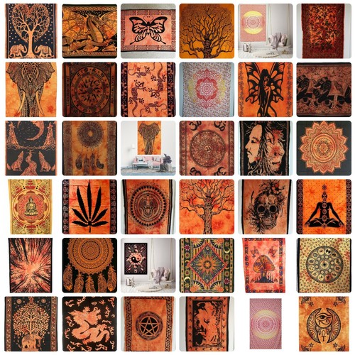 Orange tie dye - orange, wall