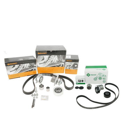 Timing belt kit with - belt, v-ribbed