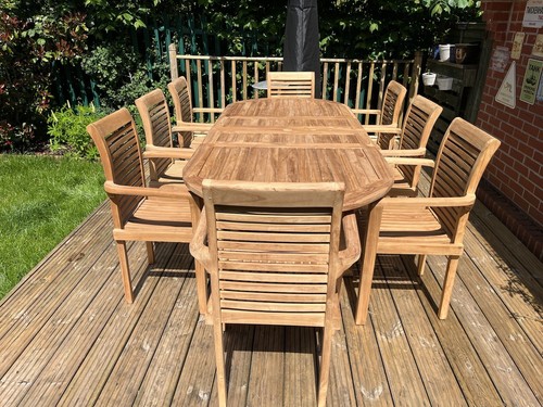 Outdoor teak seater table - outdoor,