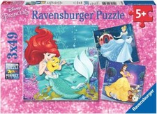 Ravensburger Disney Princess 3-Pack 49pc Jigsaw Puzzles Kids Age 5+ Gifts Best