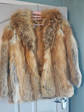Red Fox Fur Coat Real Fur