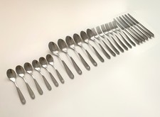 Alessi Nuovo Milano Cutlery Set 24pcs by Ettore Sottsass Stainless Steel #0833