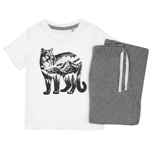 Mountain lion standing - 'mountain, kids