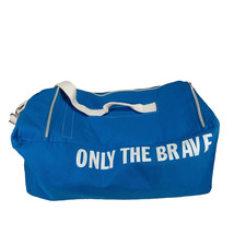 Vintage Diesel "Only the Brave" Blue Duffle Gym Bag – Excellent Condition