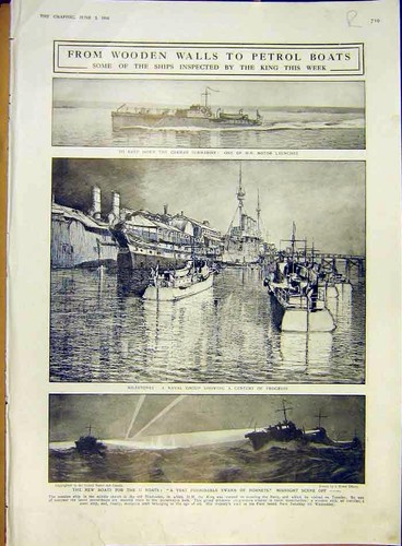 Original old antique print - old,