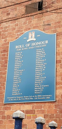 Photo 12x8 roll honour at - photo, of