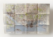 WW2 Second War Revision Ordnance Survey Map, 1940 - Portsmouth & Southampton 