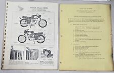 1 RARE: 1960's Honda CB 450 Black Bomber K0 Dealer Set-Up Instructions Guide OEM