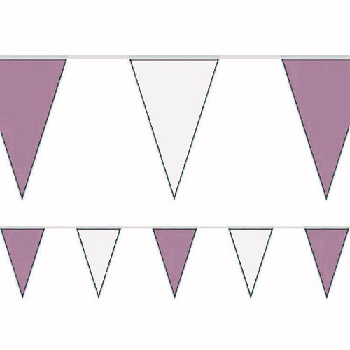 Baby pink white 10m - 10m, triangle