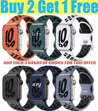 Silicone Replacement Sports Band For Apple Watch 10 9 8 7 6 5  38- 42mm 44- 49mm