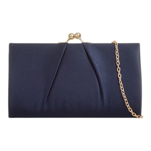 Ladies satin clutch bag kiss - ladies,