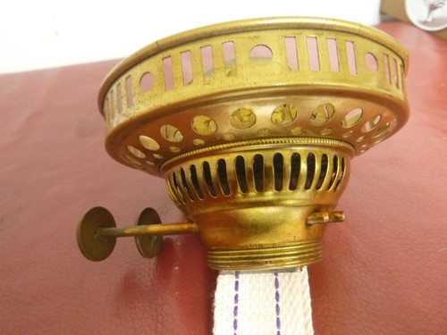 Duplex oil lamp burner with - duplex,