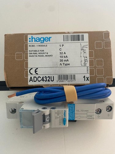 Hager rcbo adc432u 32a 230v - adc432u,