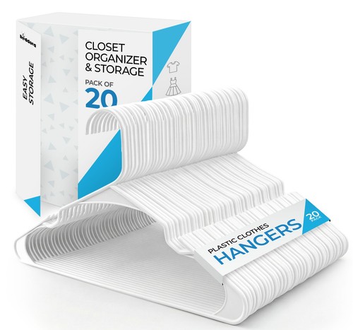 Plastic clothes hangers - clothes, heavy