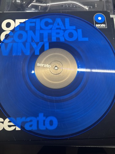 Blue serato control - dj, 12"