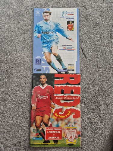 Arsenal away programmes - arsenal,