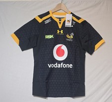 BNWT Wasps Rugby Shirt Under Armour HeatGear 2016/17 Home Jersey Size L