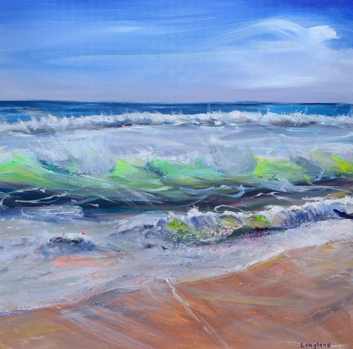 Tranquil waves swanage bay - tranquil, waves,