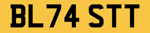 Blast reg number plate - '24,