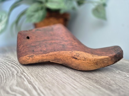 Vintage wooden shoe - wooden,