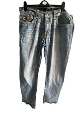 Men’s True Religion Jeans 38” Waist 29” Leg Blue VGC