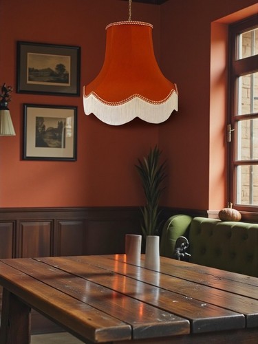 Terracotta table lampshades