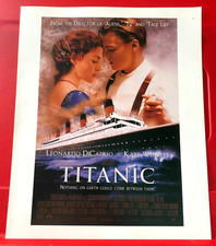 Titanic Leonardo DiCaprio/K.Winslet Movie/Film Poster Art PICTURE/PRINT 12"x 9.5