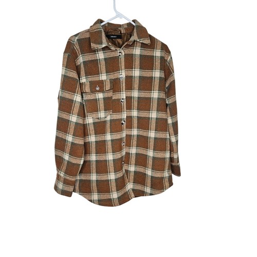 Forever brown plaid flannel - 21,