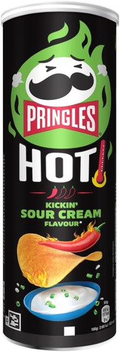 Pringles hot kickin sour - hot, cream