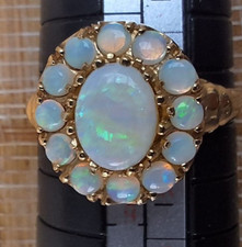 Opal Ring - Australian White Fire Opal 9ct Yellow Gold