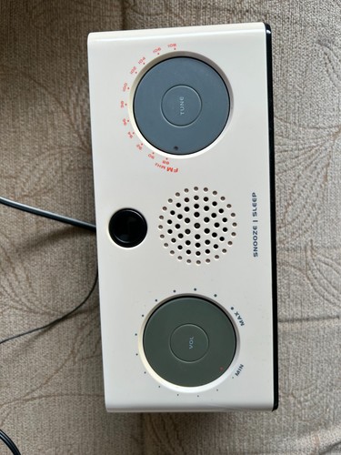 Bedside alarm clock radio - clock,