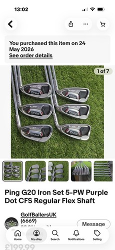 Ping g20 iron set purple - ping,