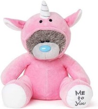 Valentines Gift Me To You Pink Unicorn Tatty Teddy Bear 9 inches