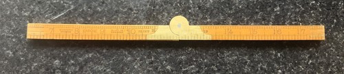 Vintage boxwood folding - boxwood, ruler