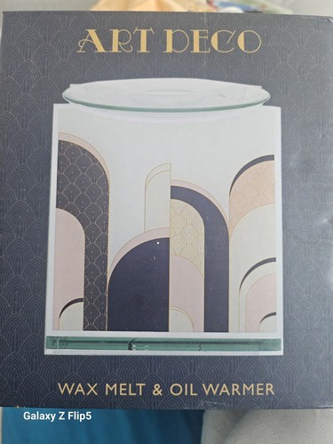 Art deco glass geometric wax - glass,