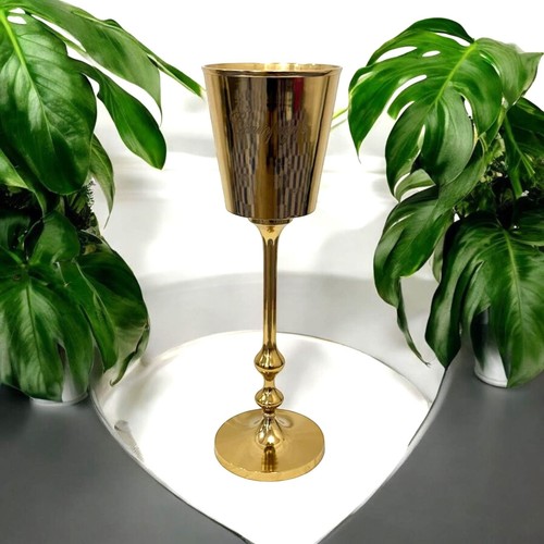 Gold champagne bucket - champagne, vintage