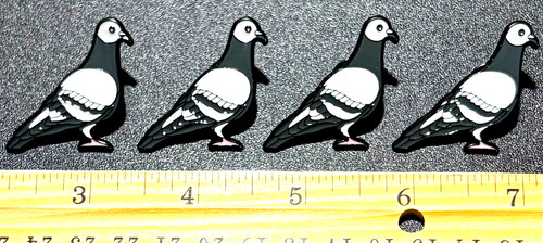 Enamel pigeon pins lot - enamel,