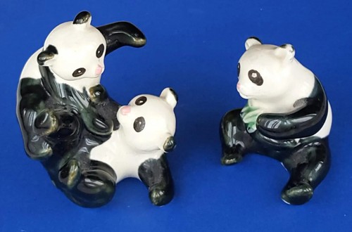 Black white panda - black,