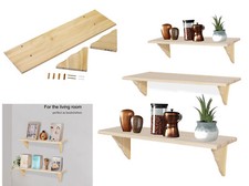 New Natural Wood Wooden Shelf
