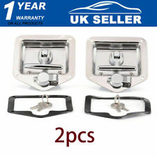 2x Stainless Steel Folding T Handle Lock Latch for Trailer Truck Paddle Tool Box