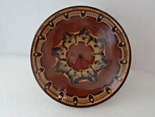 Pottery Tazza With Stylised Design. No Maker's Mark