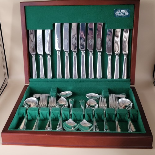 Silver plated cutlery set - plated,